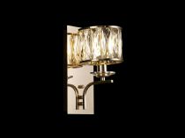 Vivienne French Gold Crystal Wall Lights Diyas Armed Wall Lights